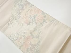 リサイクル　花模様織出し袋帯